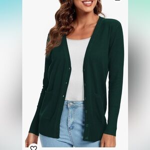 NWT Urban CoCo Women's Long Sleeve Button Down Basic Cardigan Sweater XL